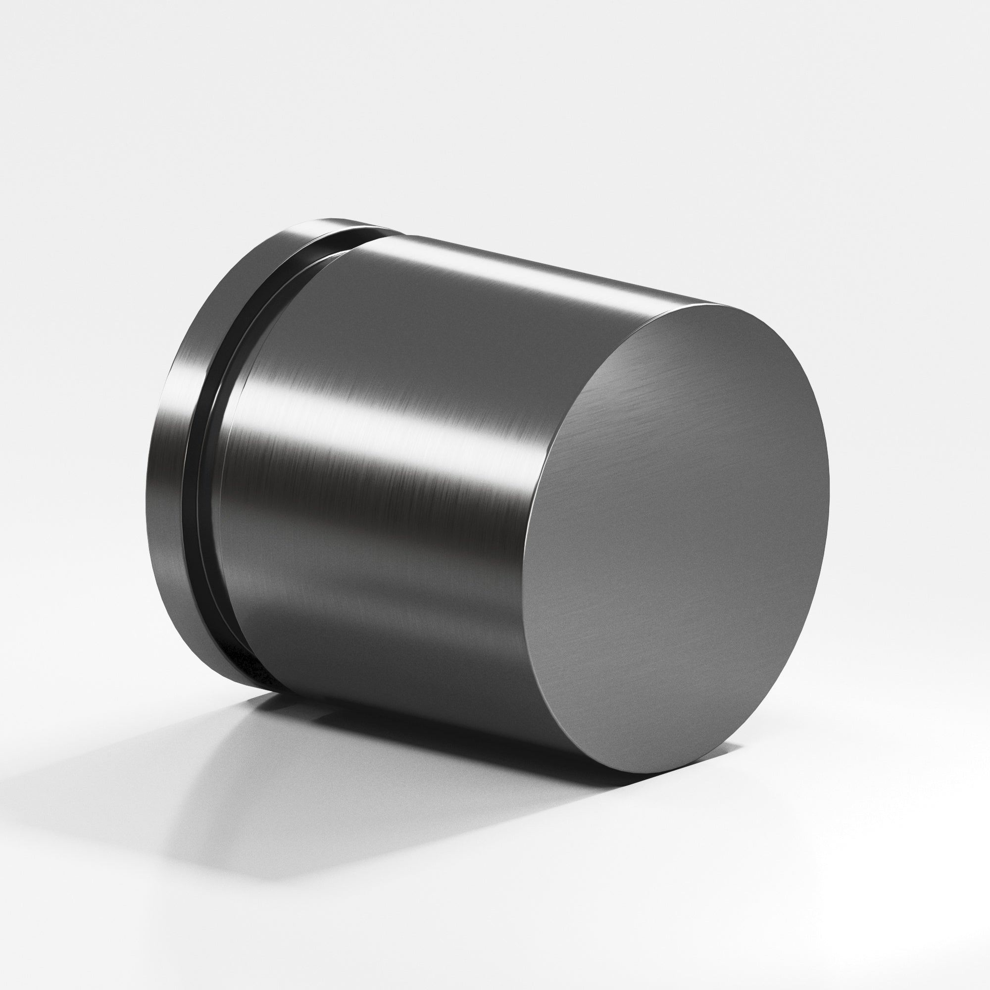 Colonial Bronze Series 187 1.25" Round Grooved Cabinet Knob Back-To-Back Shower Kit Graphite / 1.25"