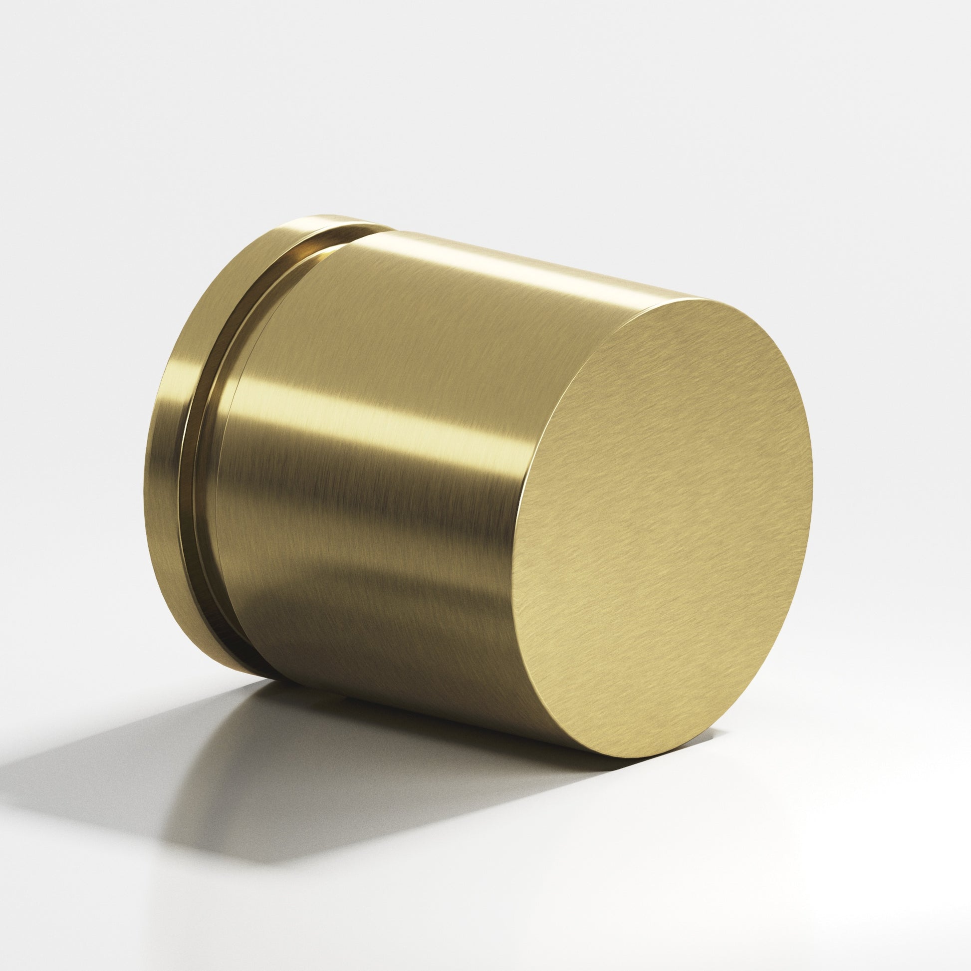 Colonial Bronze Series 187 1.25" Round Grooved Cabinet Knob Back-To-Back Shower Kit Antique Brass / 1.25"