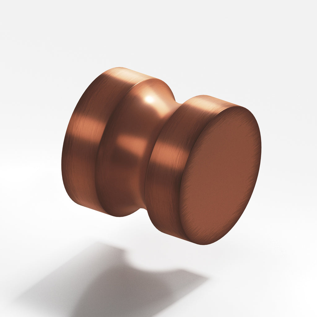 Colonial Bronze Series 189 1.25" Round Cabinet Knob Back-To-Back Shower Kit Matte Antique Copper / 1.25"