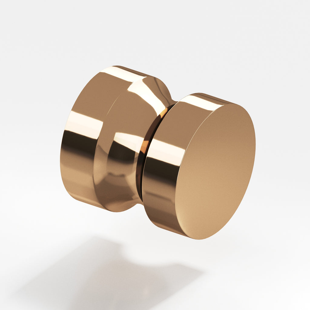 Colonial Bronze Series 189 1.25" Round Cabinet Knob Back-To-Back Shower Kit Polished Bronze / 1.25"