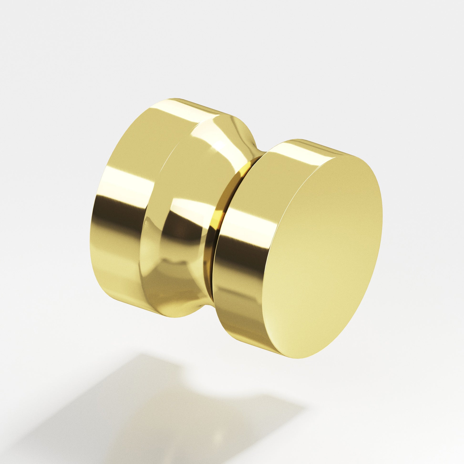 Colonial Bronze Series 188 1.25" Round Cabinet Knob Back-To-Back Shower Kit Polished Brass / 1.25"