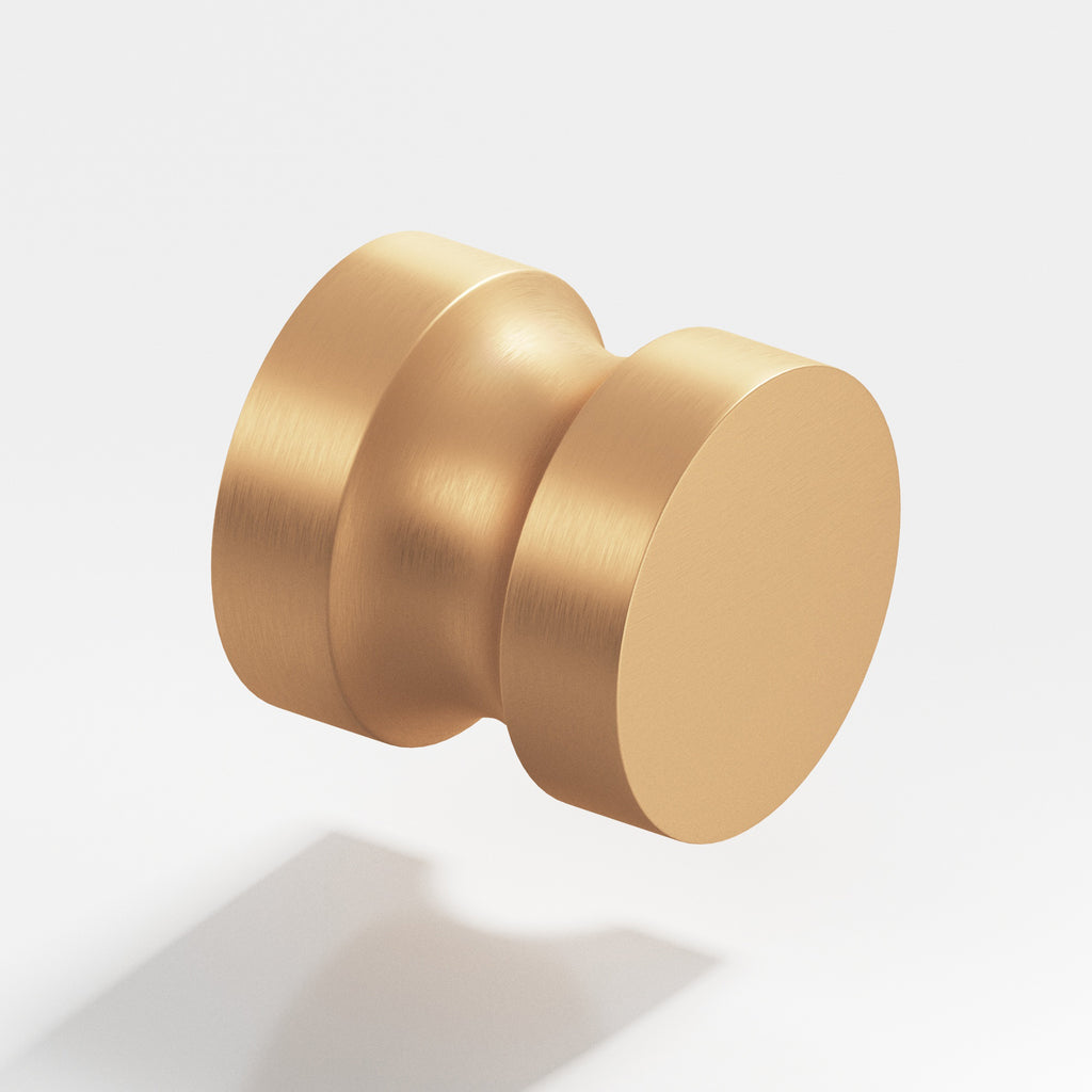 Colonial Bronze Series 189 1.25" Round Cabinet Knob Back-To-Back Shower Kit Matte Satin Bronze / 1.25"