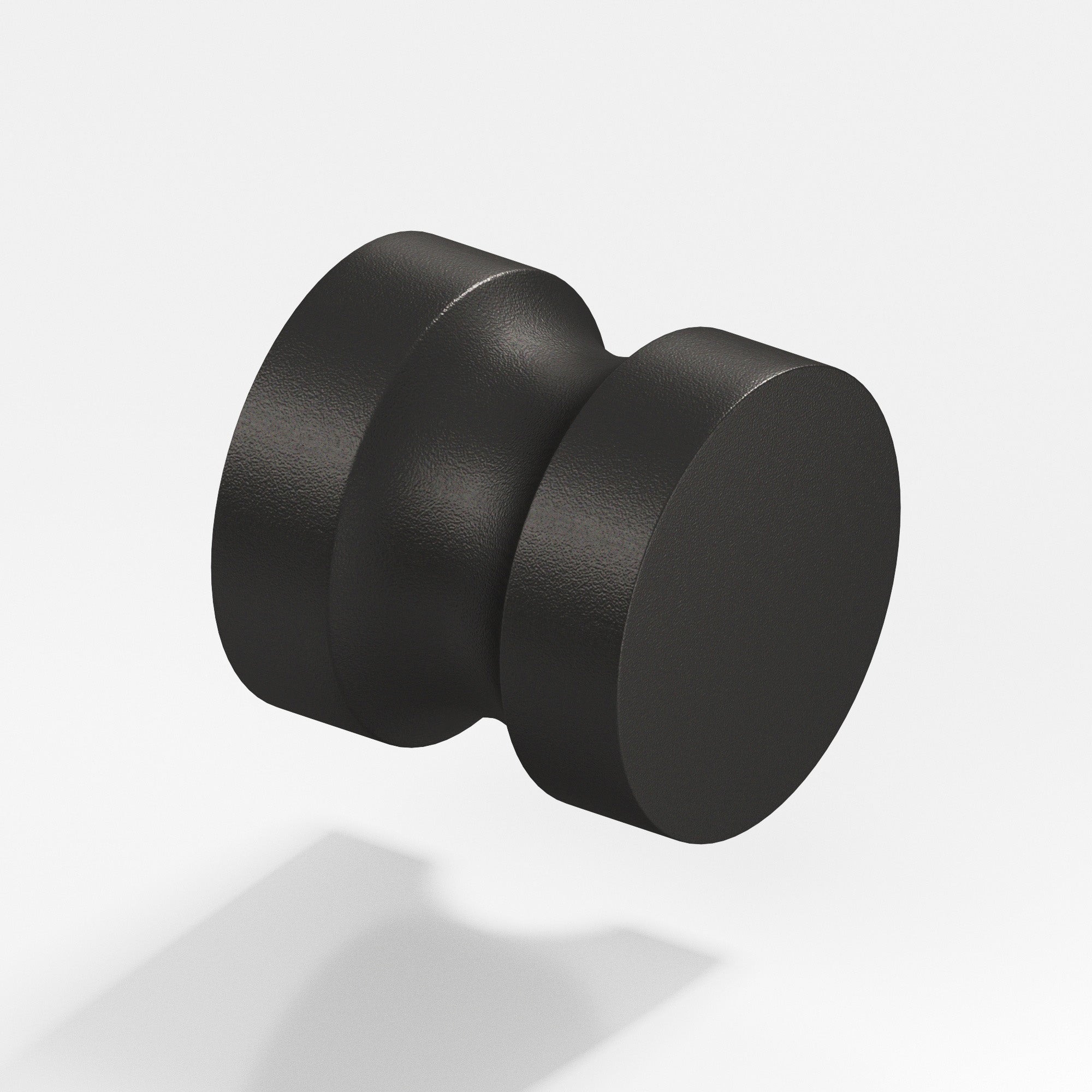 Colonial Bronze Series 188 1.25" Round Cabinet Knob Back-To-Back Shower Kit Frost Black™ / 1.25"