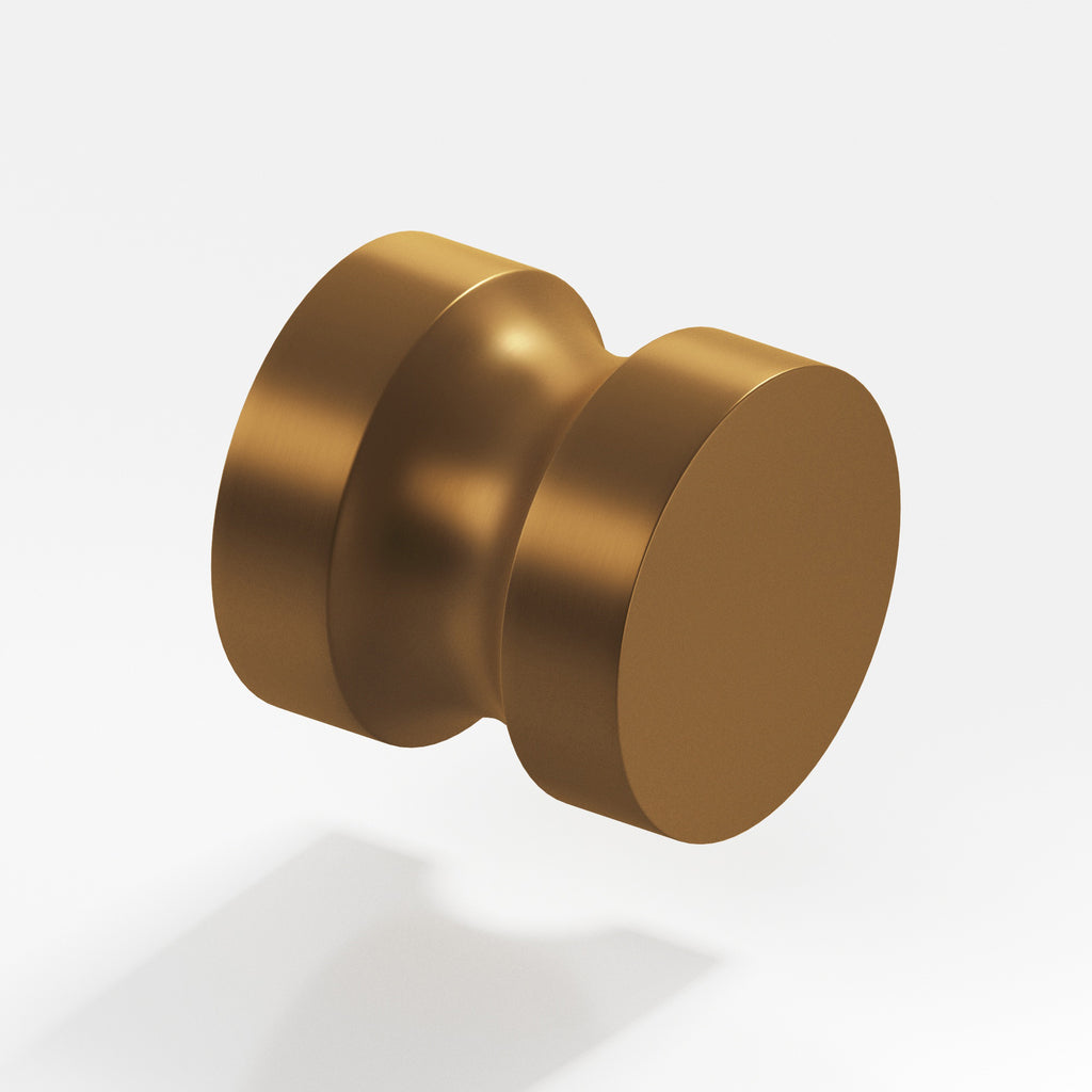 Colonial Bronze Series 189 1.25" Round Cabinet Knob Back-To-Back Shower Kit Matte Light Statuary Bronze / 1.25"