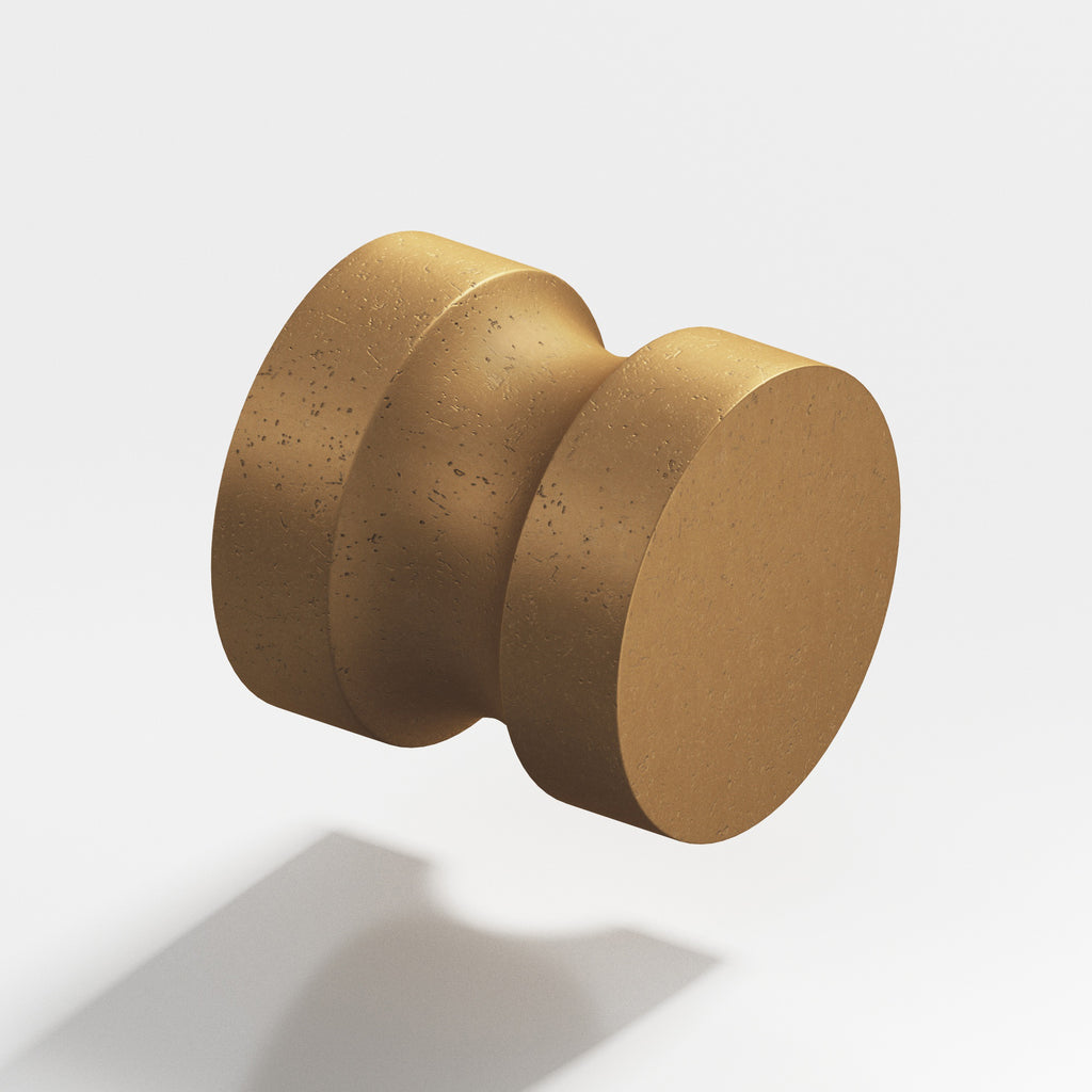 Colonial Bronze Series 188 1.25" Round Cabinet Knob Back-To-Back Shower Kit Distressed Light Statuary Bronze / 1.25"