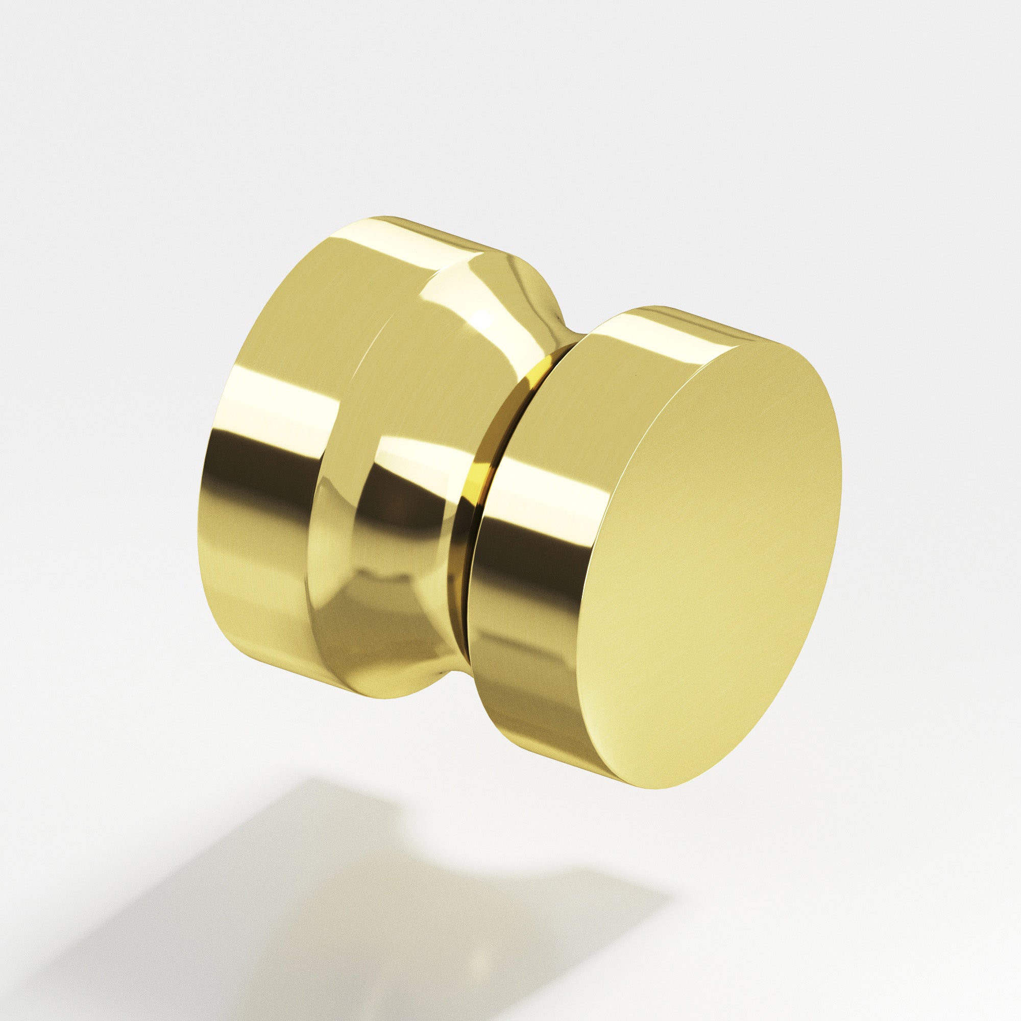 Colonial Bronze Series 188 1.25" Round Cabinet Knob Back-To-Back Shower Kit Unlacquered Polished Brass / 1.25"