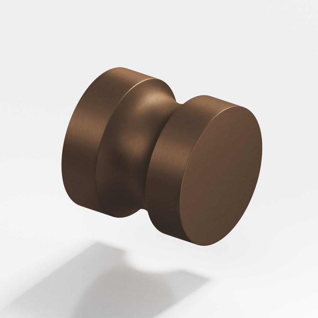 Colonial Bronze Series 189 1.25" Round Cabinet Knob Back-To-Back Shower Kit Matte Oil Rubbed Bronze / 1.25"