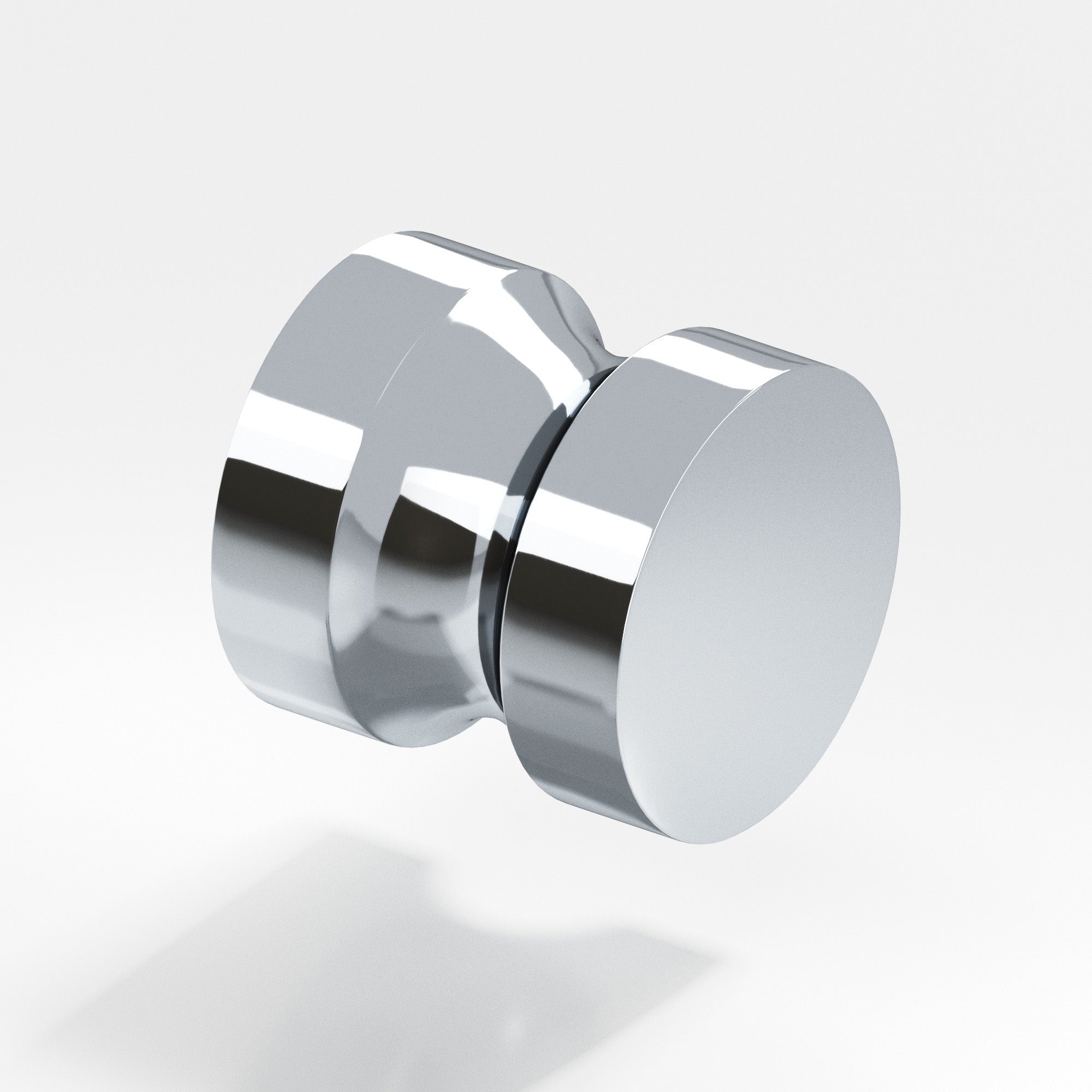 Colonial Bronze Series 188 1.25" Round Cabinet Knob Back-To-Back Shower Kit Polished Chrome / 1.25"