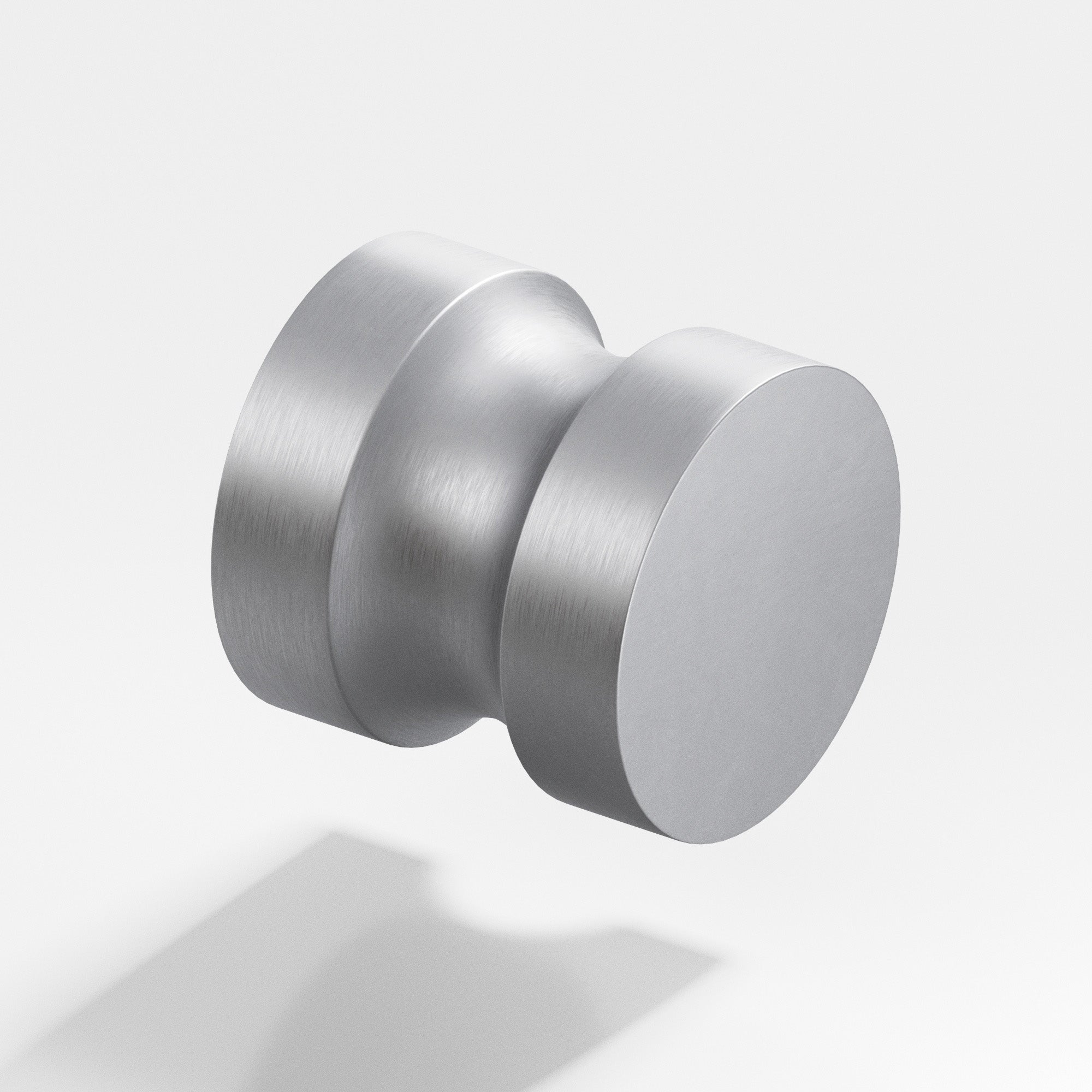 Colonial Bronze Series 188 1.25" Round Cabinet Knob Back-To-Back Shower Kit Matte Satin Chrome / 1.25"