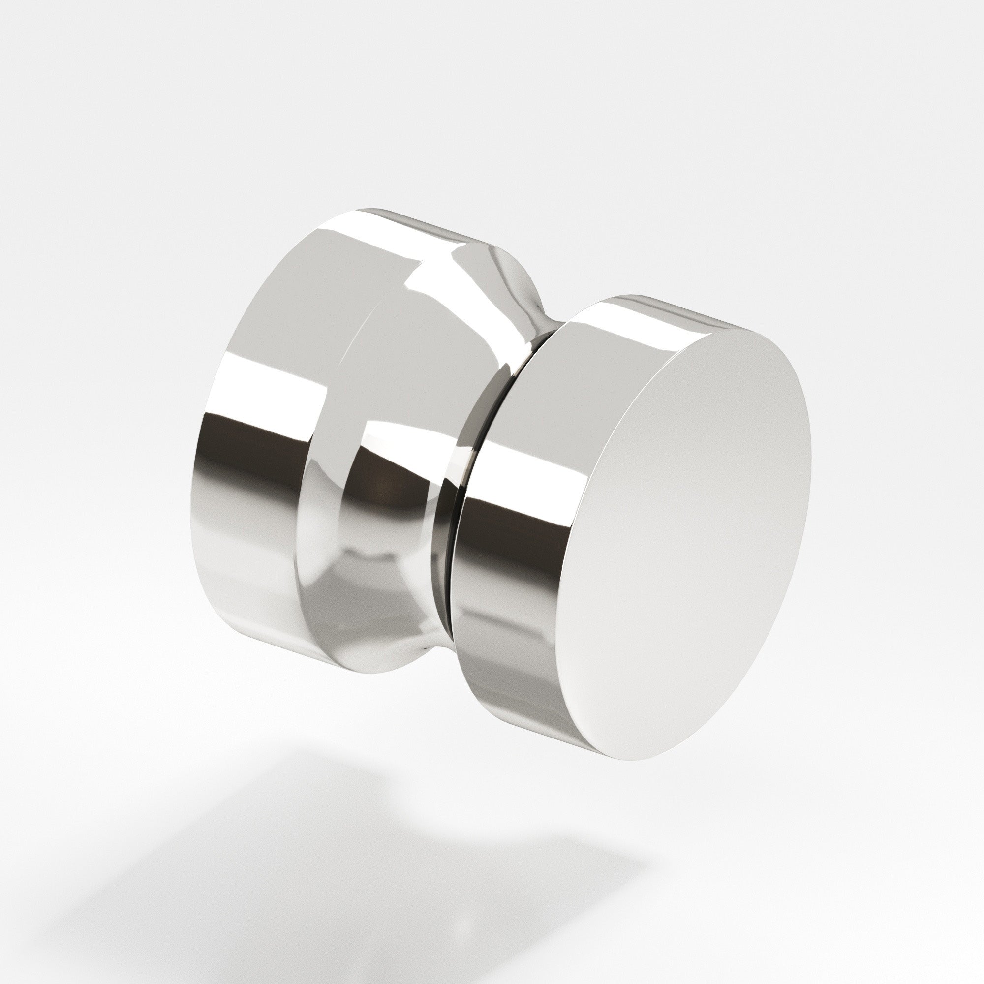 Colonial Bronze Series 188 1.25" Round Cabinet Knob Back-To-Back Shower Kit Polished Nickel / 1.25"