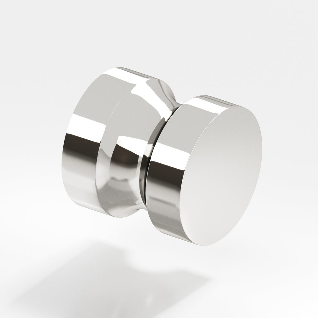 Colonial Bronze Series 189 1.25" Round Cabinet Knob Back-To-Back Shower Kit Polished Nickel / 1.25"