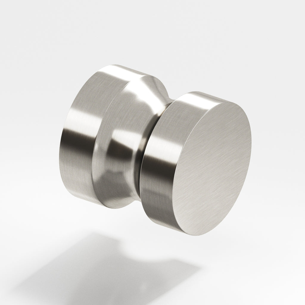 Colonial Bronze Series 189 1.25" Round Cabinet Knob Back-To-Back Shower Kit Satin Nickel / 1.25"