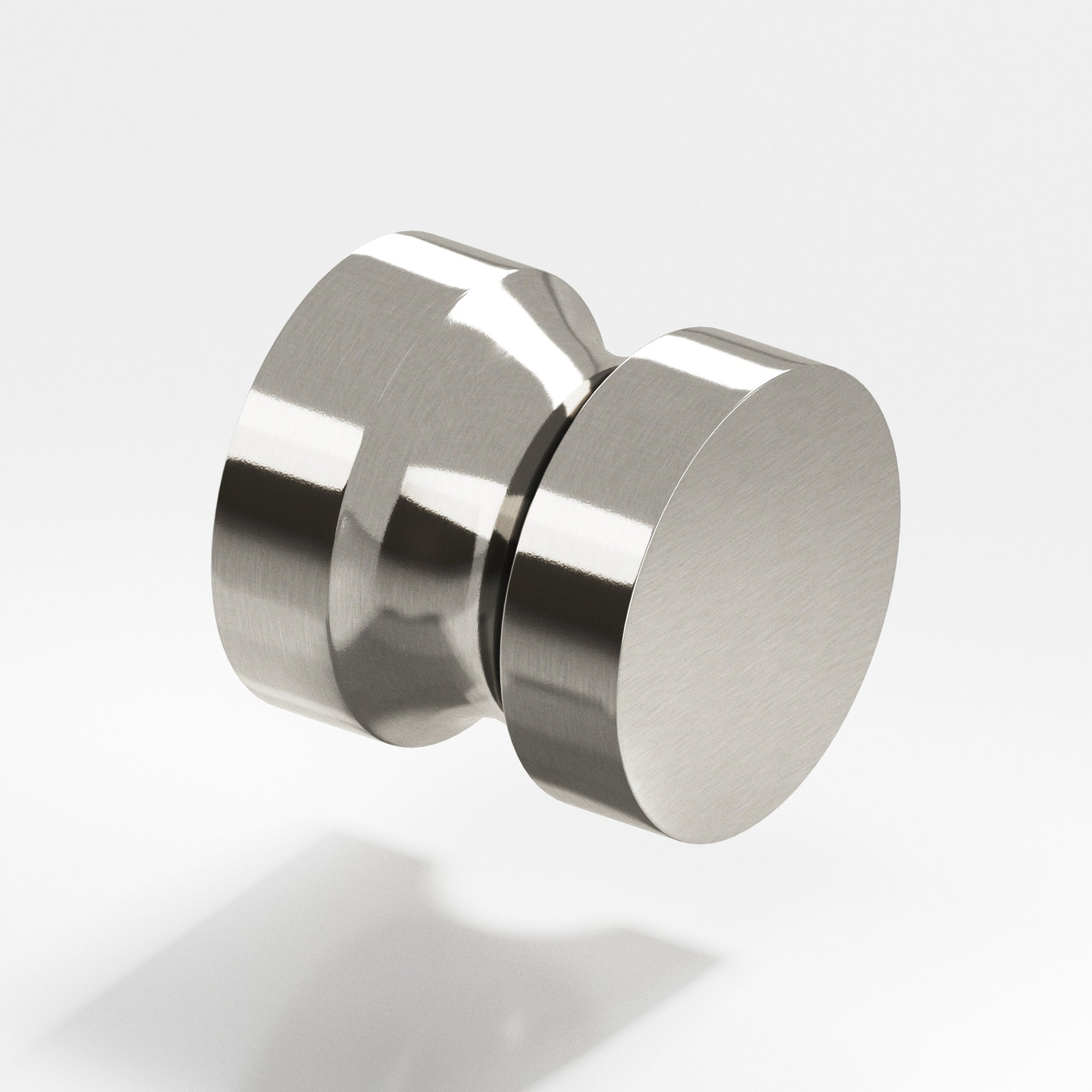 Colonial Bronze Series 188 1.25" Round Cabinet Knob Back-To-Back Shower Kit Nickel Stainless / 1.25"