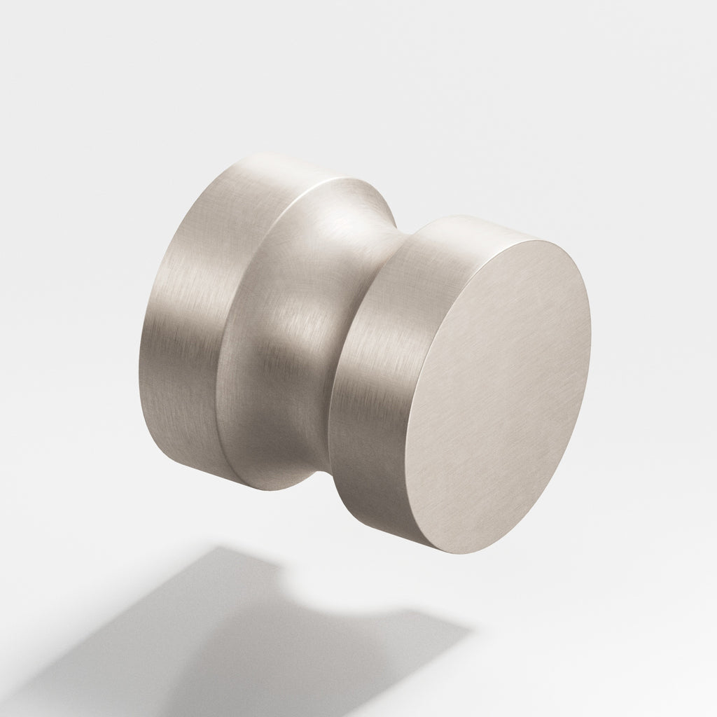 Colonial Bronze Series 189 1.25" Round Cabinet Knob Back-To-Back Shower Kit Matte Satin Nickel / 1.25"