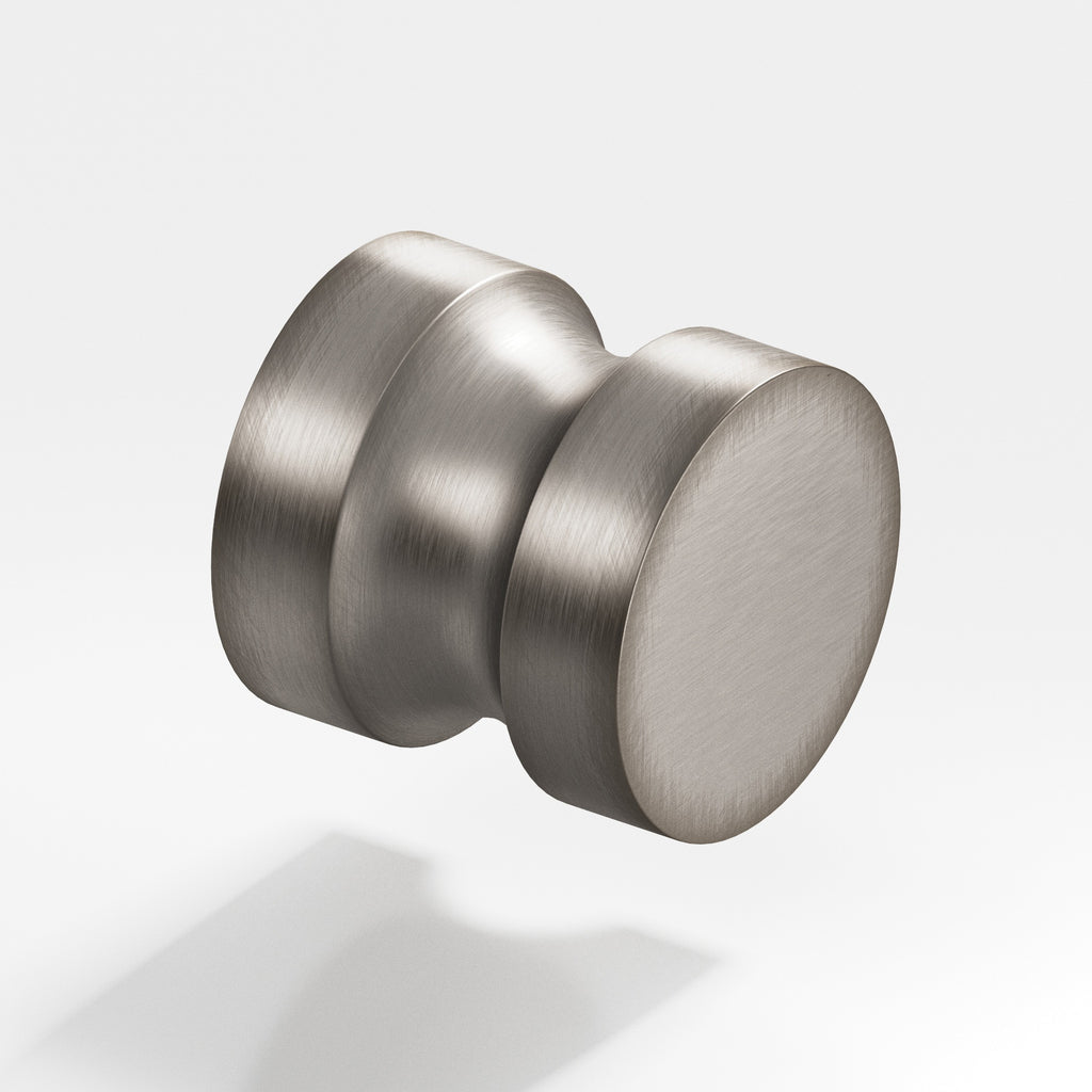 Colonial Bronze Series 189 1.25" Round Cabinet Knob Back-To-Back Shower Kit Pewter / 1.25"