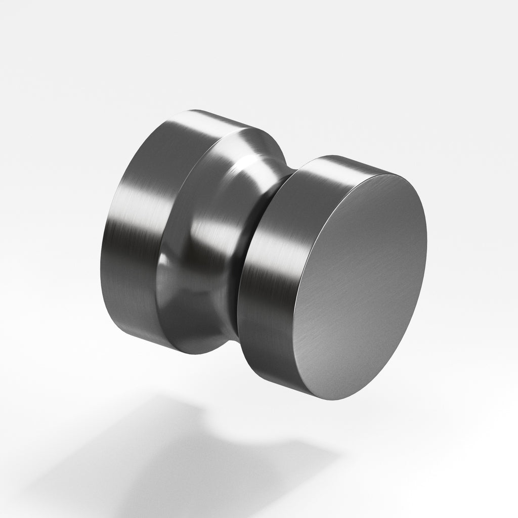 Colonial Bronze Series 188 1.25" Round Cabinet Knob Back-To-Back Shower Kit Graphite / 1.25"