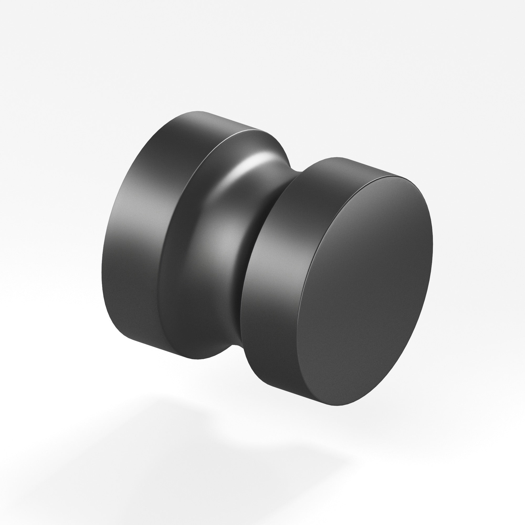 Colonial Bronze Series 188 1.25" Round Cabinet Knob Back-To-Back Shower Kit Matte Graphite / 1.25"