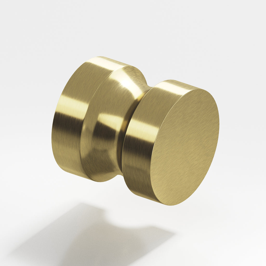 Colonial Bronze Series 188 1.25" Round Cabinet Knob Back-To-Back Shower Kit Antique Brass / 1.25"