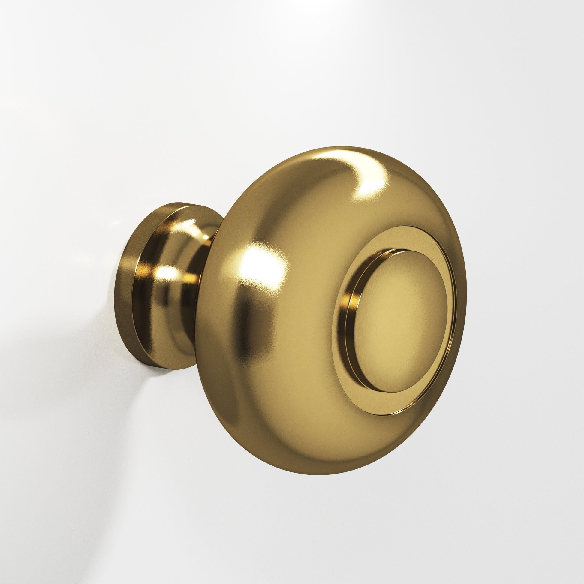 Colonial Bronze Series 1920 1.25" Round Grooved Cabinet Knob Back-To-Back Shower Kit Antique Bronze / 1.25"