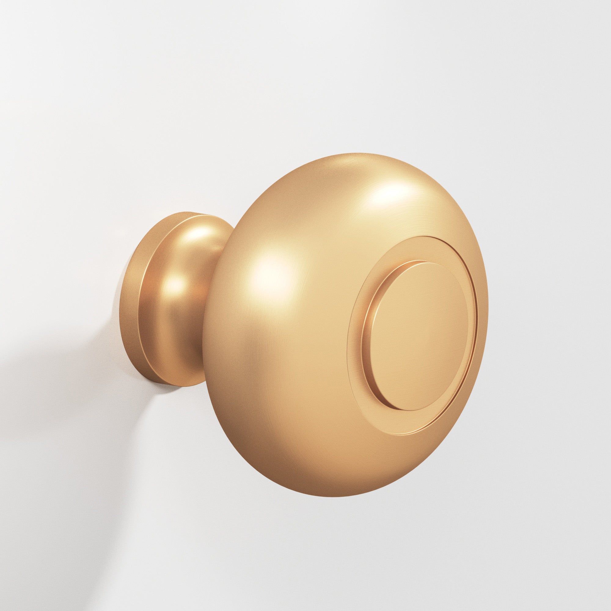 Colonial Bronze Series 1930 1.5" Round Grooved Cabinet Knob Back-To-Back Shower Kit Matte Satin Bronze / 1.5"