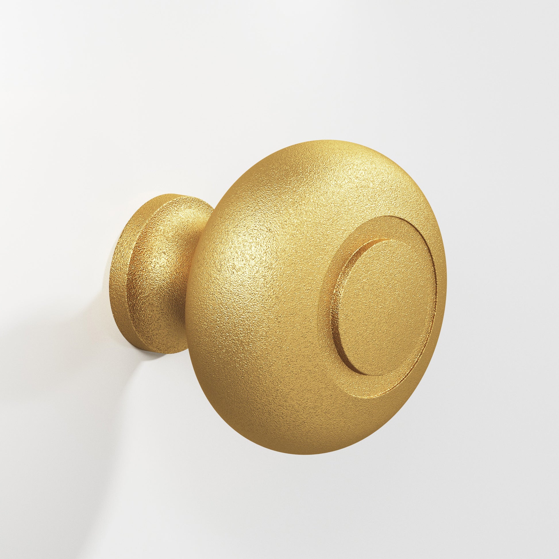 Colonial Bronze Series 1930 1.5" Round Grooved Cabinet Knob Back-To-Back Shower Kit Frost Brass™ / 1.5"