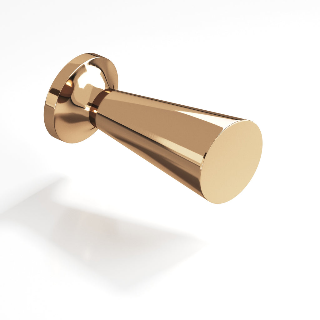 Colonial Bronze Series 195 .5" Round Tapered Cabinet Knob Polished Bronze / .5"