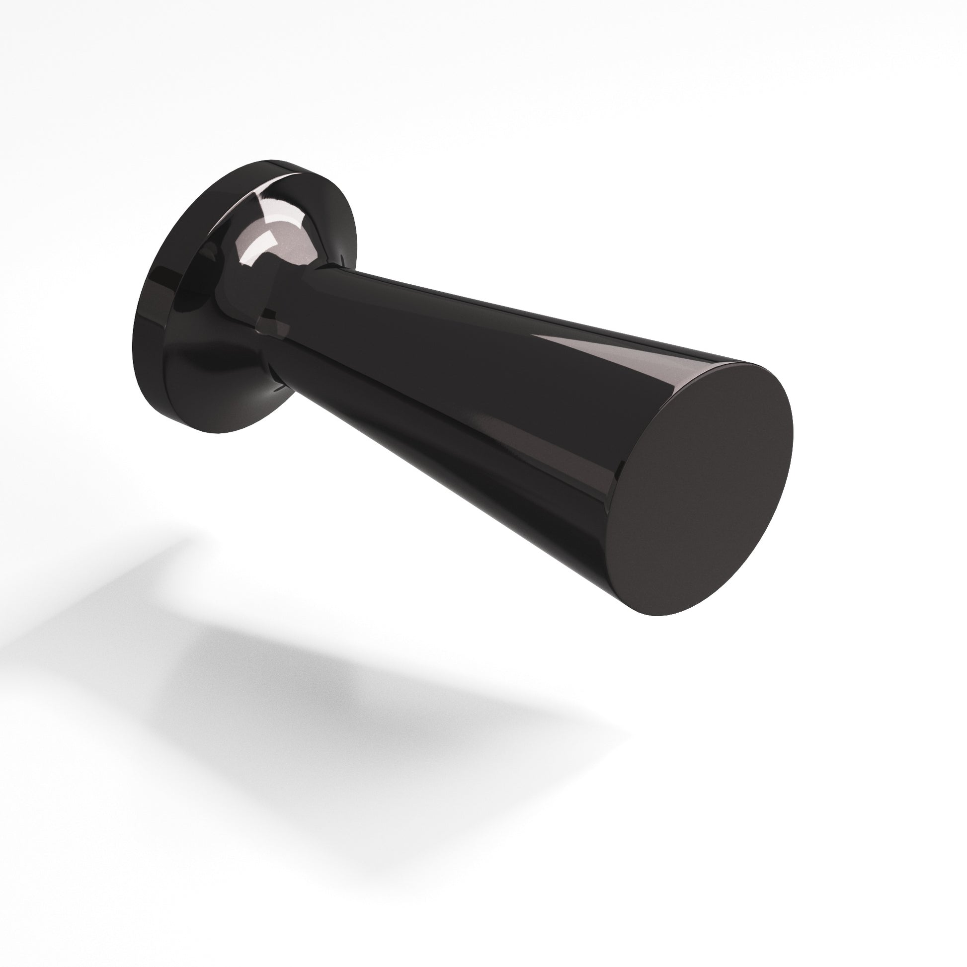 Colonial Bronze Series 195 .5" Round Tapered Cabinet Knob Satin Black / .5"