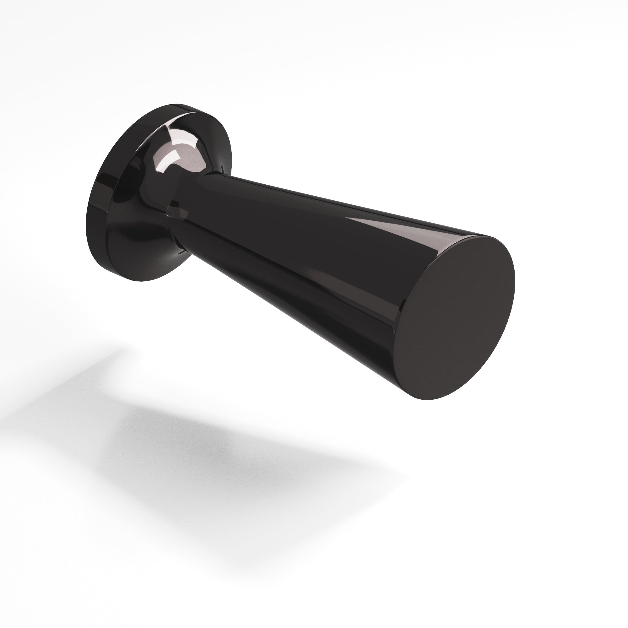 Colonial Bronze Series 195 .5" Round Tapered Cabinet Knob Satin Black / .5"