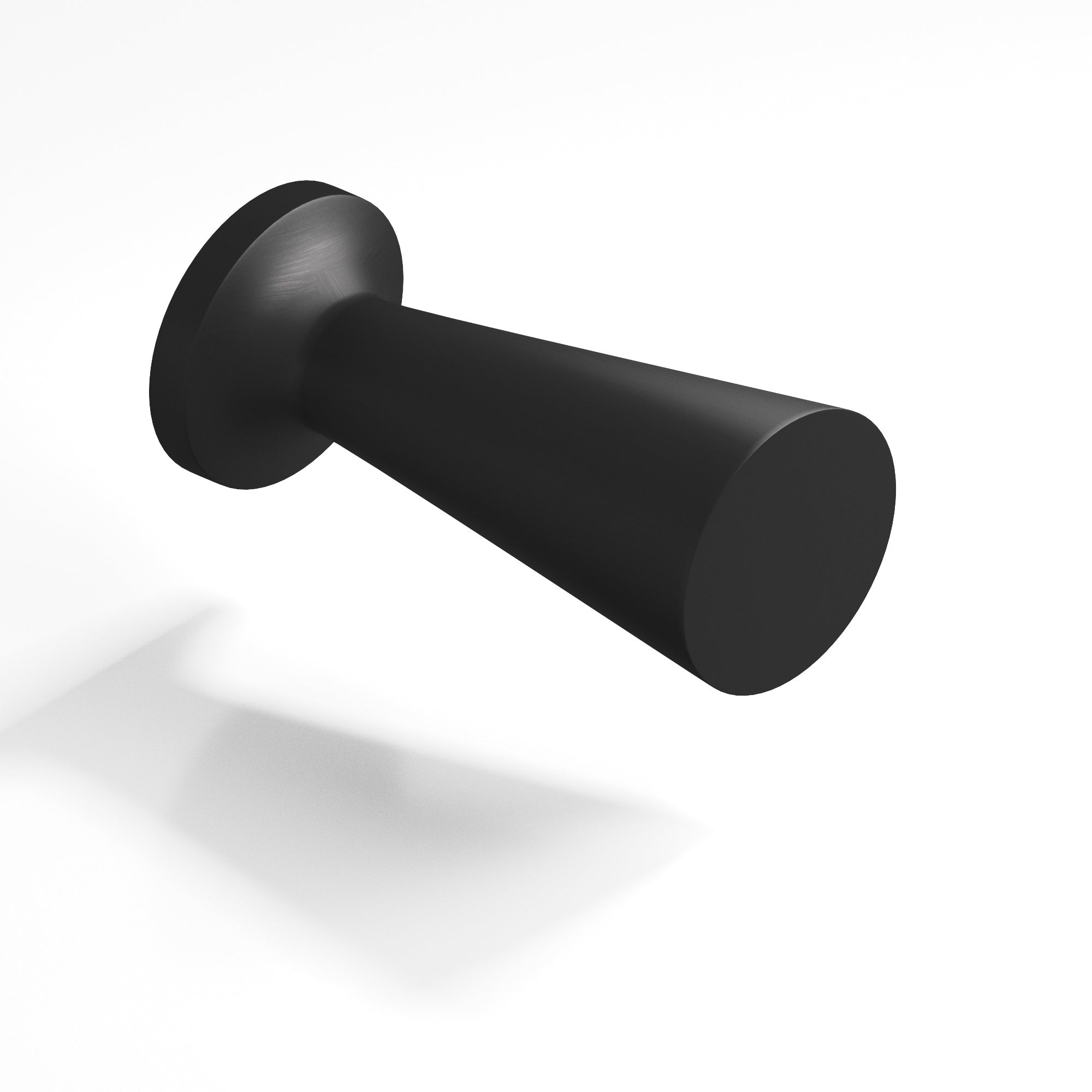 Colonial Bronze Series 195 .5" Round Tapered Cabinet Knob Matte Satin Black / .5"