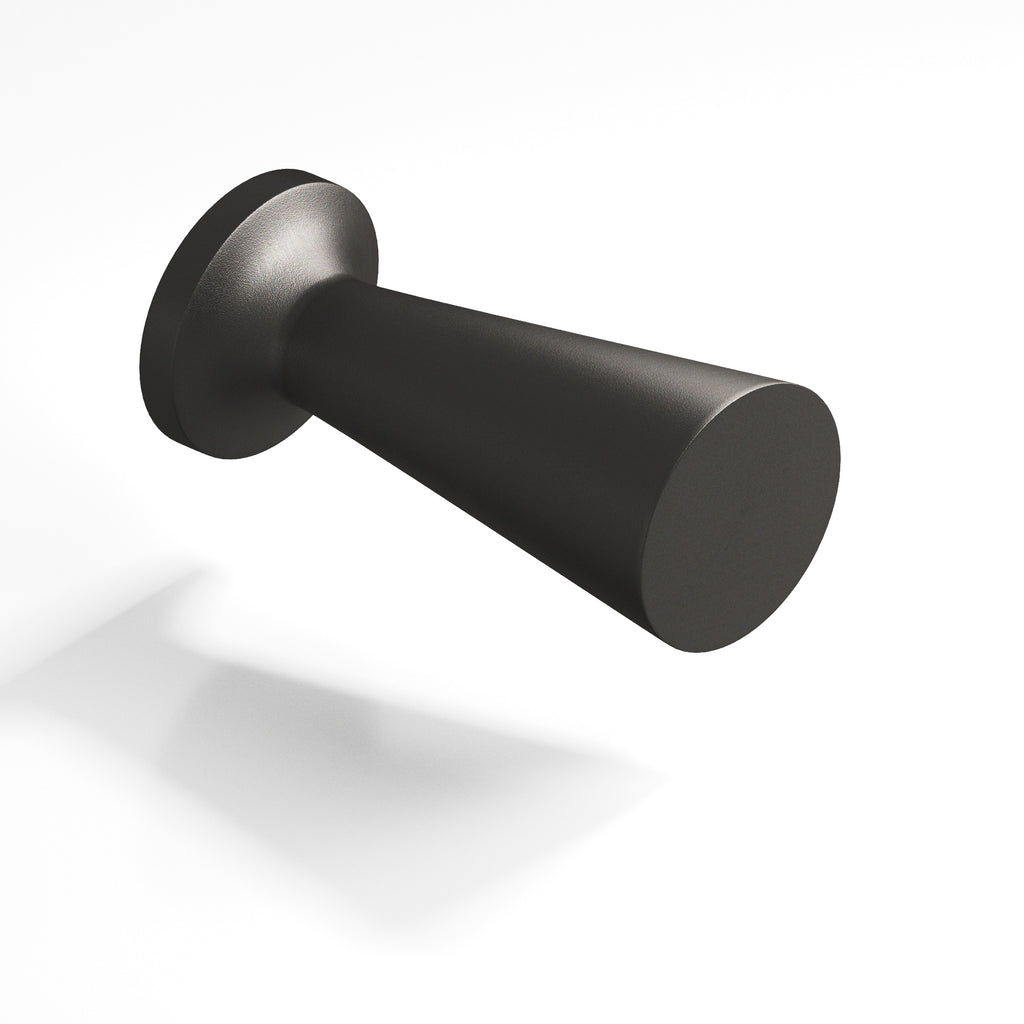 Colonial Bronze Series 195 .5" Round Tapered Cabinet Knob Frost Black™ / .5"