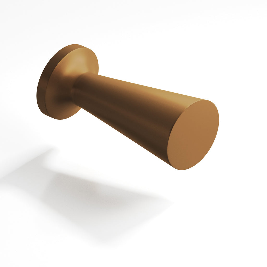 Colonial Bronze Series 195 .5" Round Tapered Cabinet Knob Matte Light Statuary Bronze / .5"