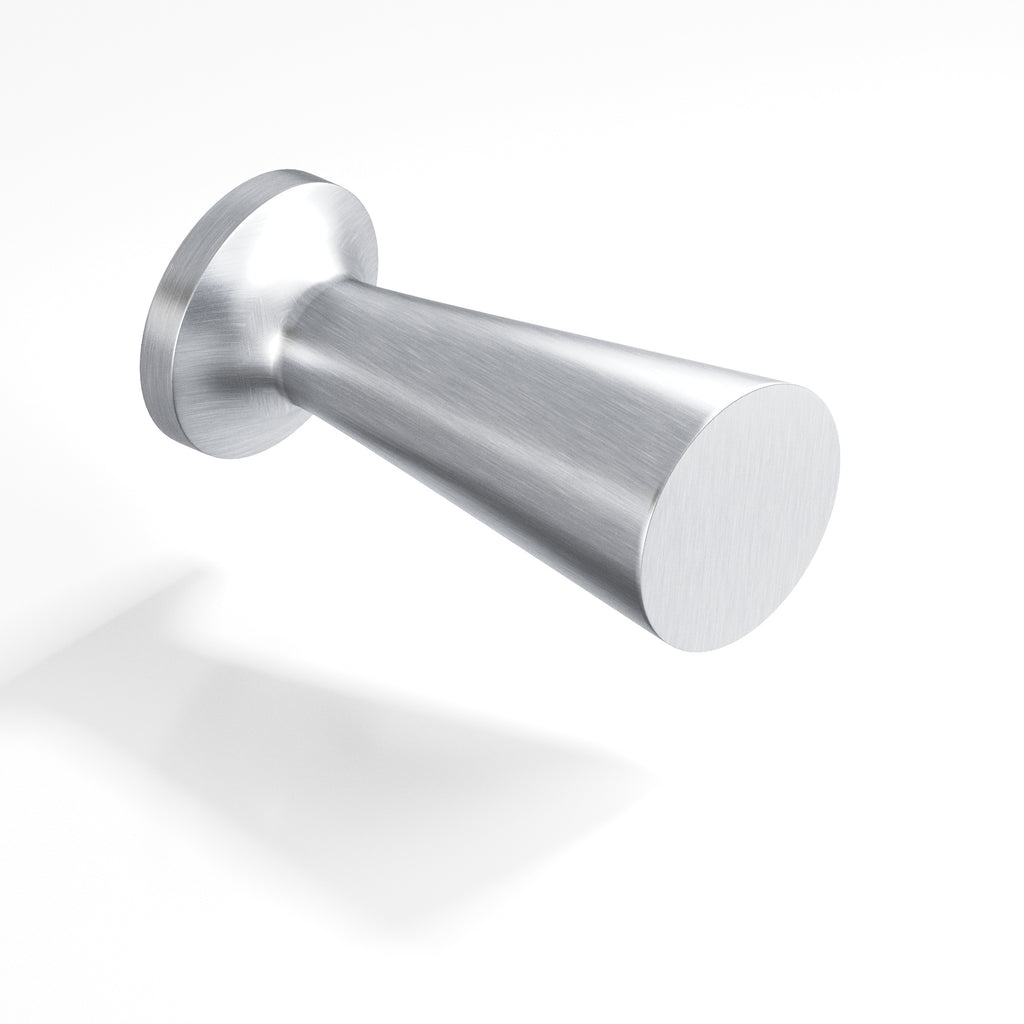 Colonial Bronze Series 195 .5" Round Tapered Cabinet Knob Satin Chrome / .5"