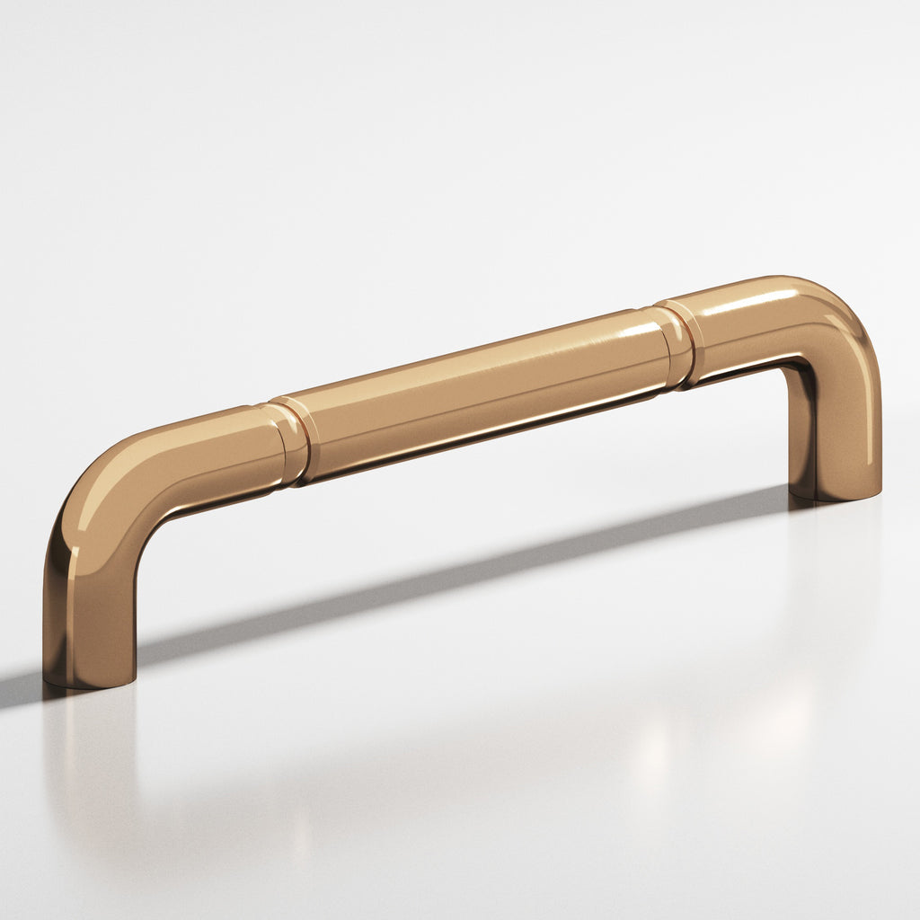 Colonial Bronze Series 205 4" Wire Cabinet Pull With Beads Polished Bronze / 4"