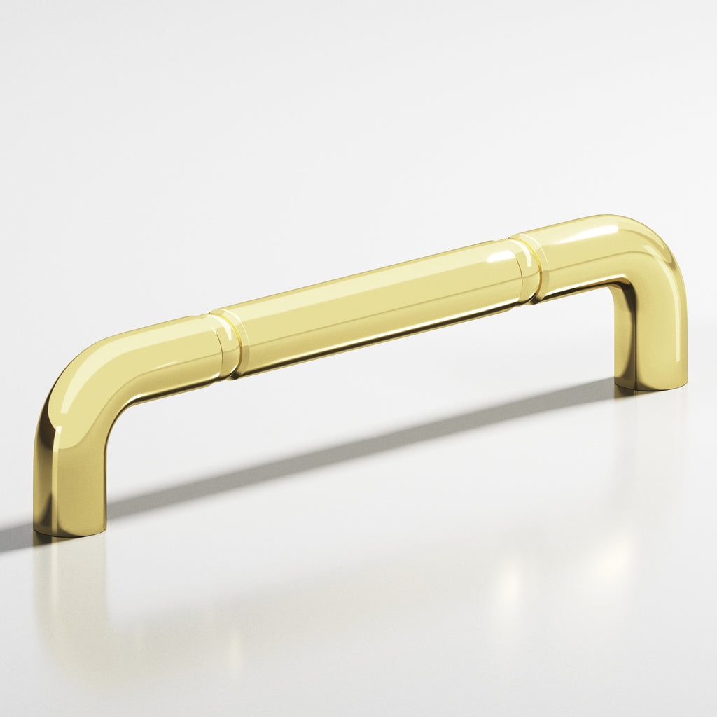 Colonial Bronze Series 205 8" Wire Cabinet Pull With Beads Polished Brass / 8"