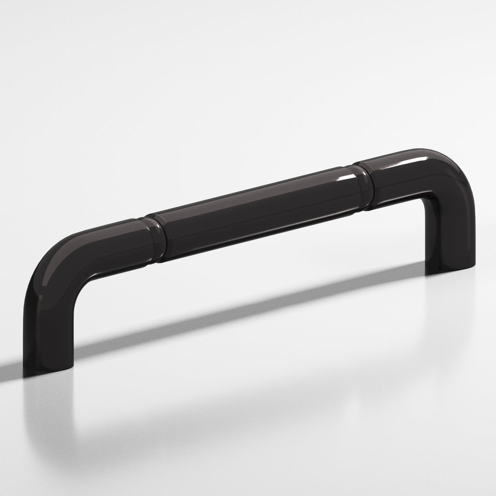 Colonial Bronze Series 205 6" Wire Cabinet Pull With Beads Satin Black / 6"