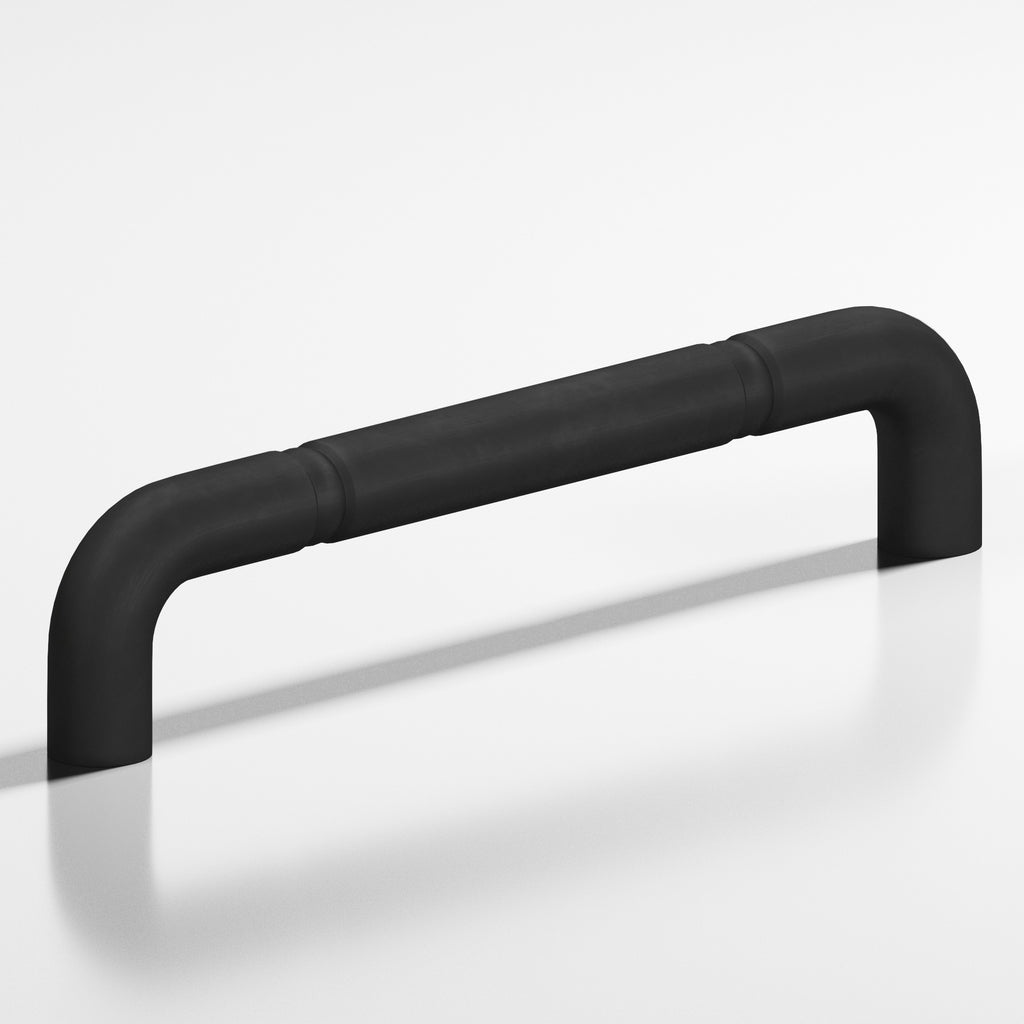 Colonial Bronze Series 205 8" Wire Cabinet Pull With Beads Matte Satin Black / 8"