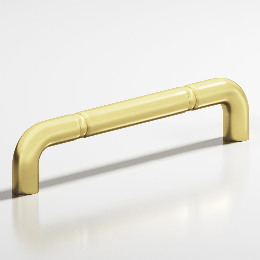 Colonial Bronze Series 205 4" Wire Cabinet Pull With Beads Matte Satin Brass / 4"