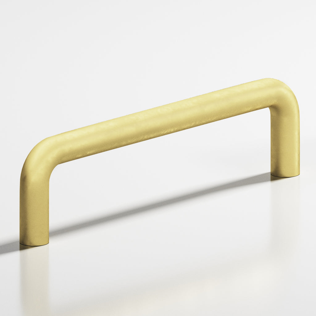 Colonial Bronze Series 206 4" Wire Cabinet Pull Matte Satin Brass / 4"