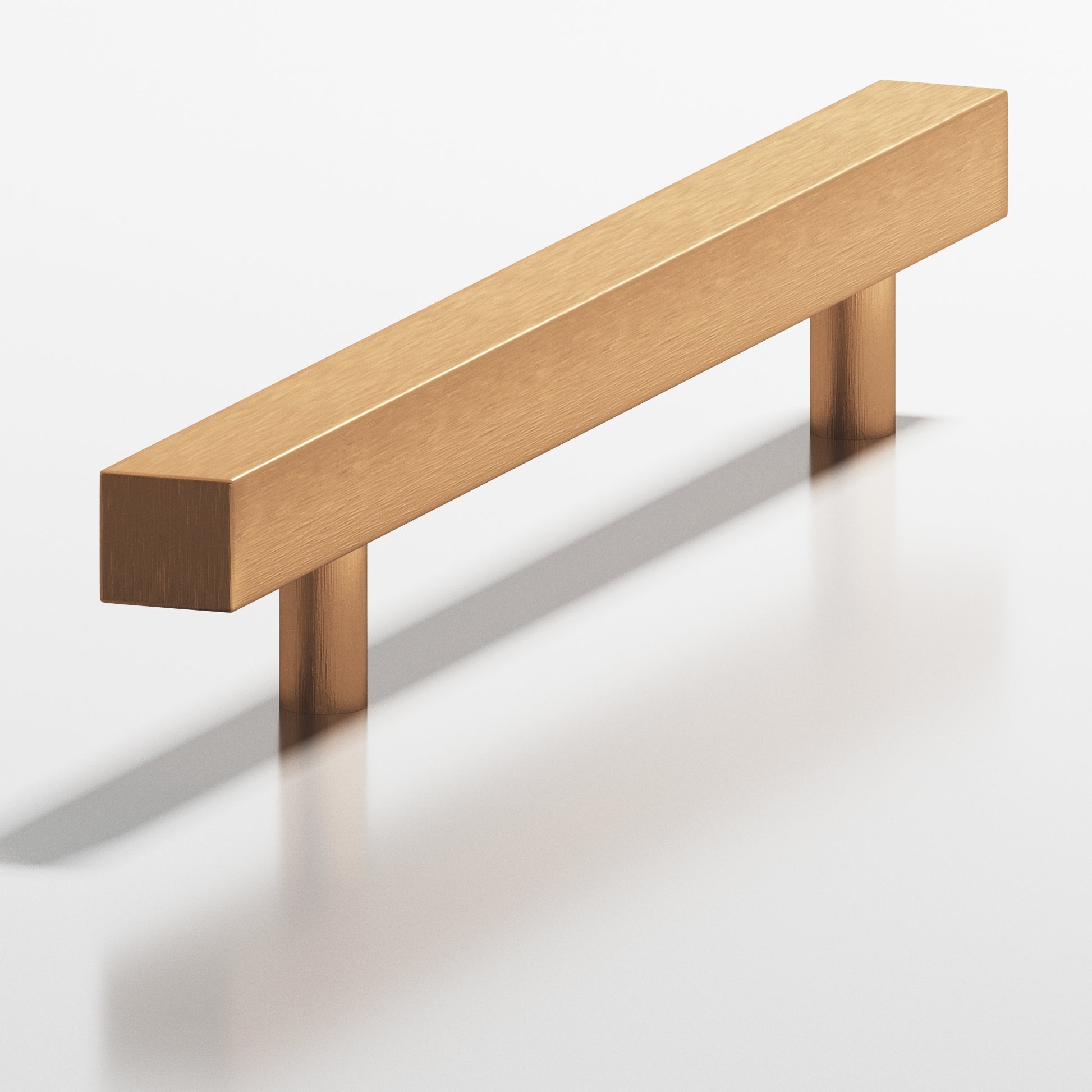 Colonial Bronze Series 506 8" Square Cabinet Pull With Straight Posts Matte Satin Bronze / 8"