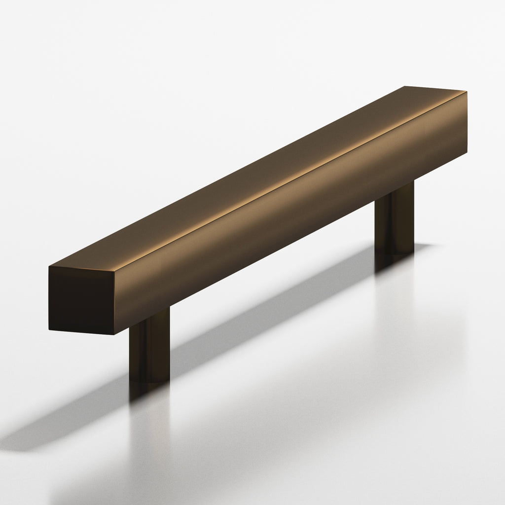 Colonial Bronze Series 217 8" Square Cabinet Pull Shower Door Pull With Straight Posts Oil Rubbed Bronze / 8"