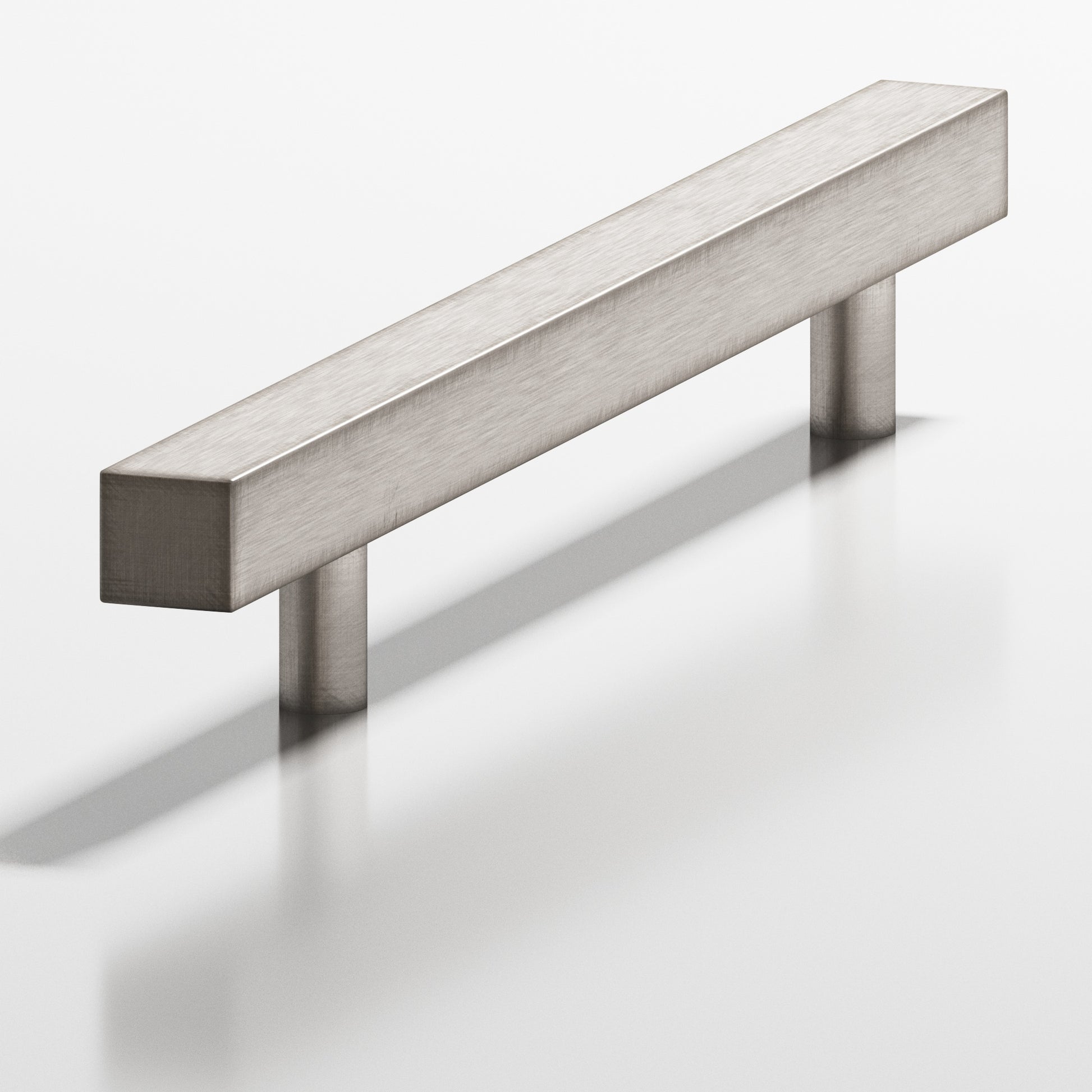 Colonial Bronze Series 217 10" Square Cabinet Pull With Straight Posts Pewter / 10"