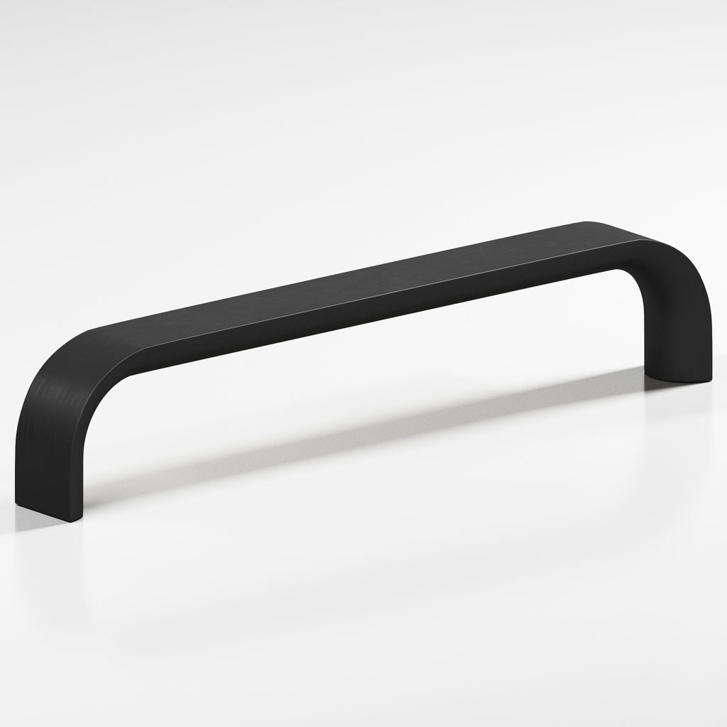 Colonial Bronze Series 800 5" Half-Round Wire Cabinet Pull Matte Satin Black / 5"