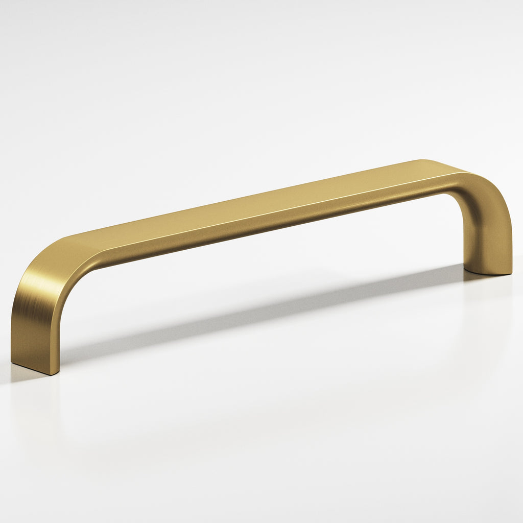 Colonial Bronze Series 800 6" Half-Round Wire Cabinet Pull Unlacquered Satin Brass / 6"