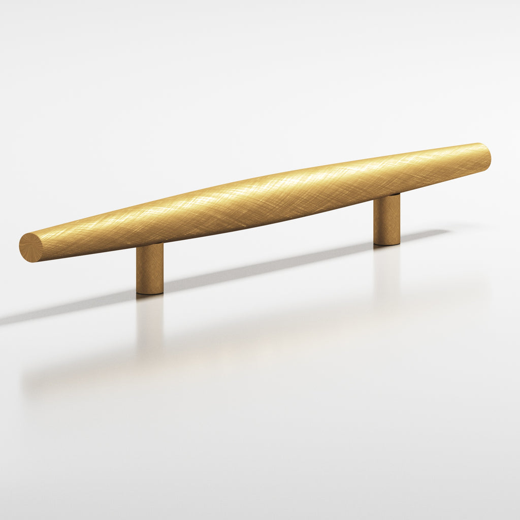 Colonial Bronze Series 239 4" Cigar Cabinet Pull With Straight Posts Weathered Brass / 4"