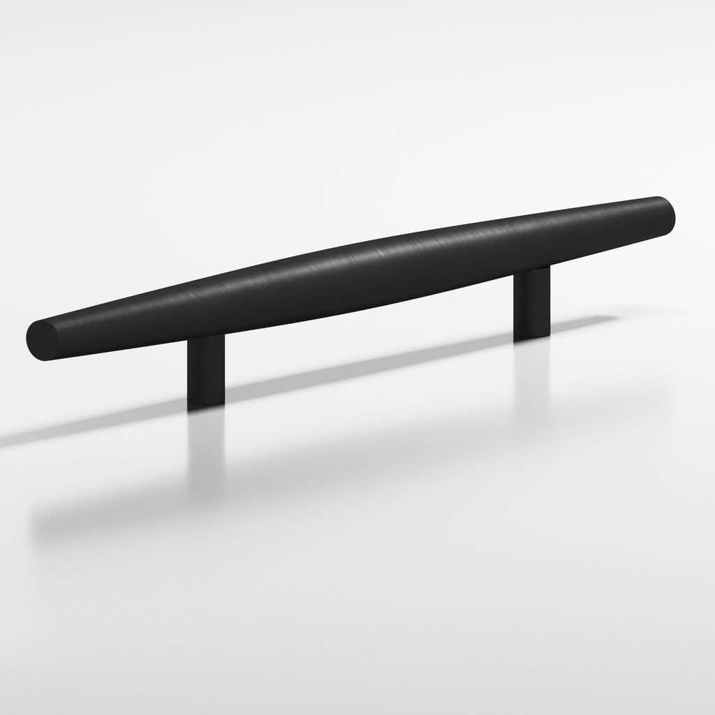 Colonial Bronze Series 239 4" Cigar Cabinet Pull With Straight Posts Matte Satin Black / 4"