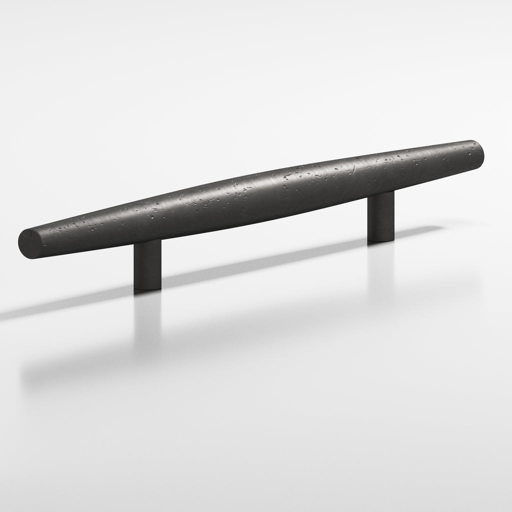 Colonial Bronze Series 239 6" Cigar Cabinet Pull With Straight Posts Distressed Satin Black / 6"