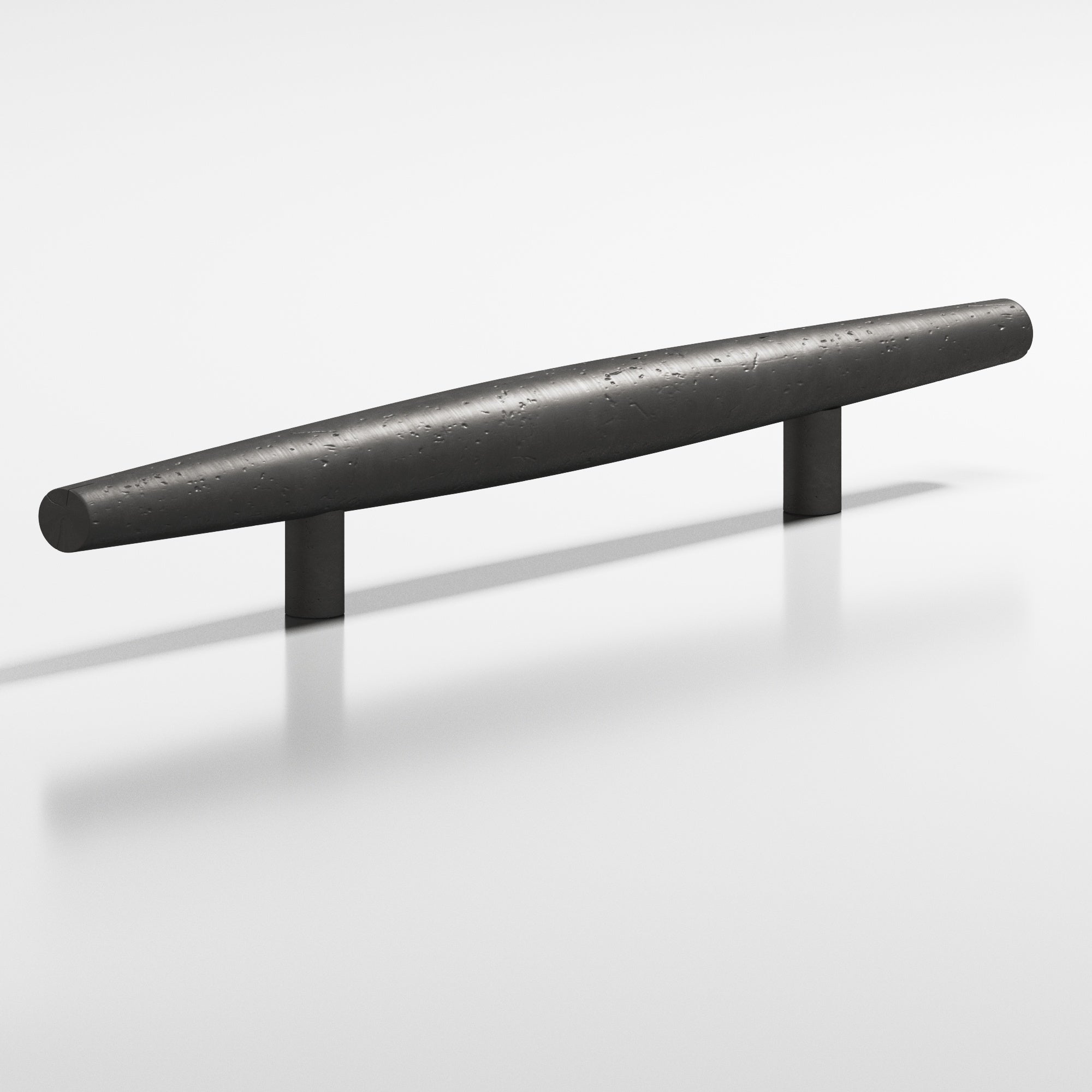 Colonial Bronze Series 239 8" Cigar Cabinet Pull With Straight Posts Distressed Satin Black / 8"