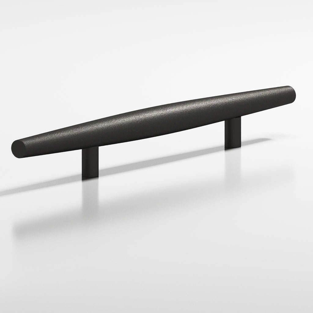 Colonial Bronze Series 239 6" Cigar Cabinet Pull With Straight Posts Frost Black™ / 6"