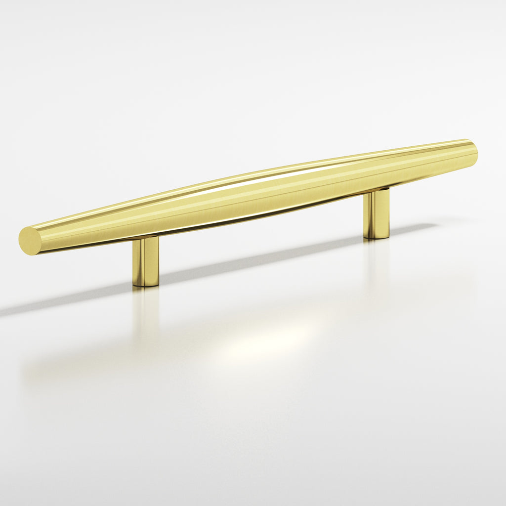 Colonial Bronze Series 239 8" Cigar Cabinet Pull With Straight Posts Unlacquered Polished Brass / 8"