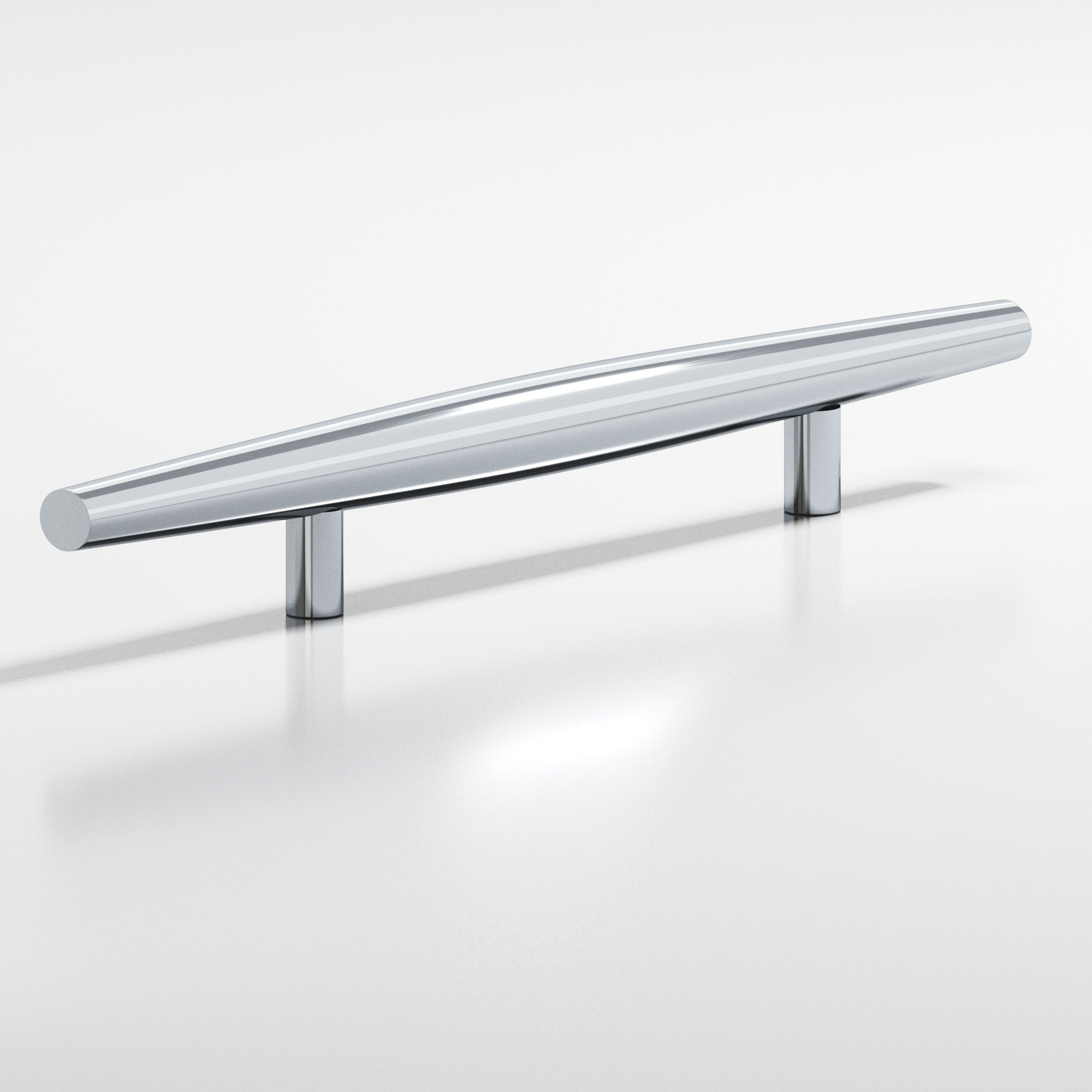 Colonial Bronze Series 239 8" Cigar Cabinet Pull With Straight Posts Polished Chrome / 8"